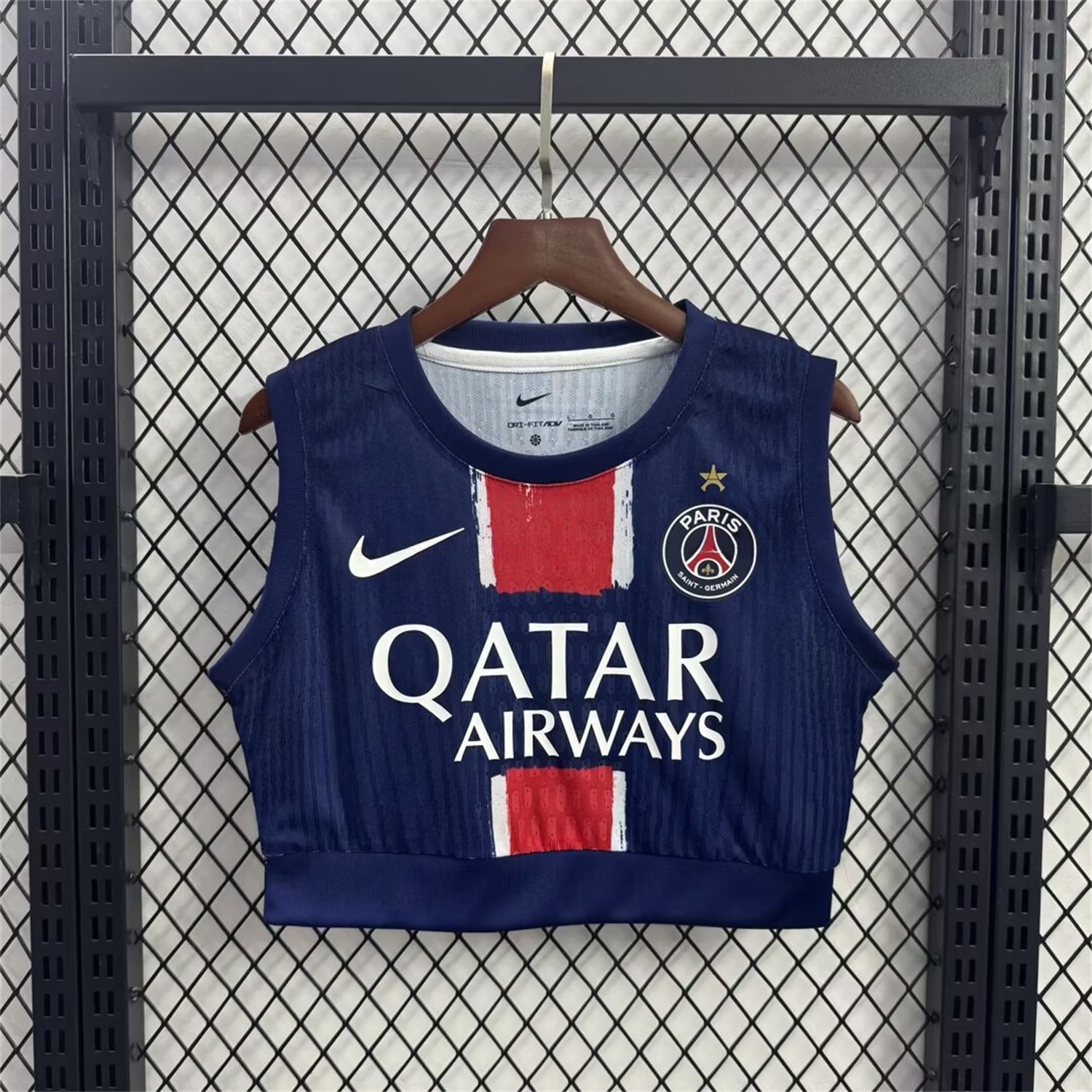 Women's Paris Saint-Germain PSG 2025 Champions League Eiffel Tower Star Yoga Vest - JerseysGala