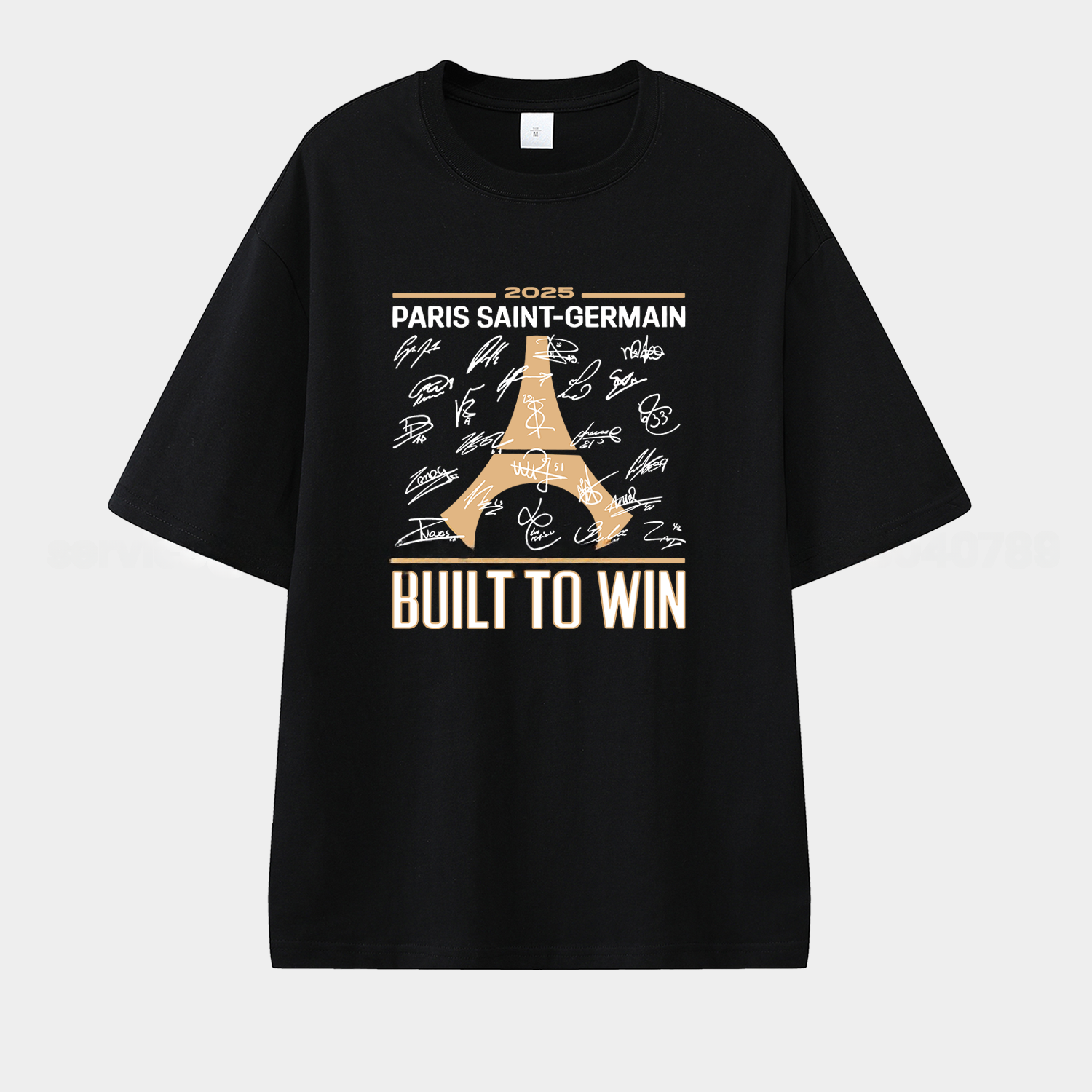 Paris Saint-Germain PSG 2025 Build To Win Eiffel Tower Unisex Pure Cotton T-shirt - JerseysGala